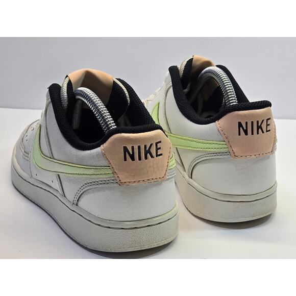 Nike Court Vision Low Womens Shoes, Sneakers, Size 8, Summit White/ Barely Volt - Picture 5 of 8